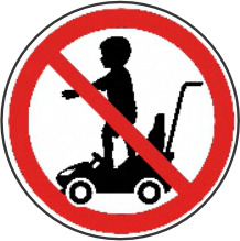 Do not stand in the cart
